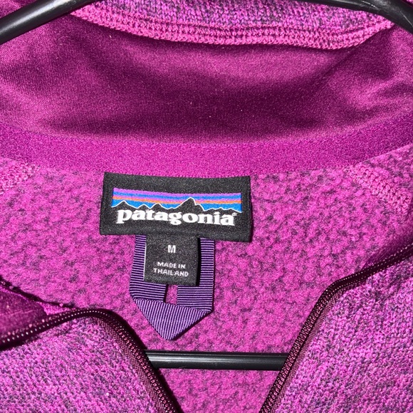 Patagonia Better Sweater Quarter Zip Pink/Purple/Mauve - womens size medium - Picture 4 of 7